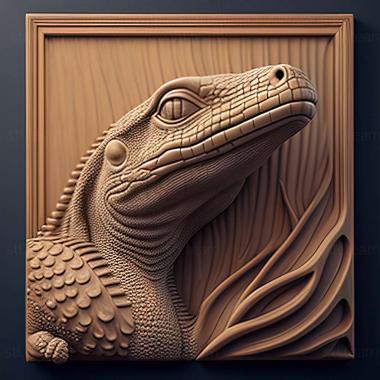 3D модель Varanus olivaceus (STL)